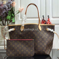 LV M41178 Louis Vuitton Neverfull MM Monogram M41177 Bag Pulm - Voguebags