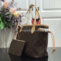 LV M41245 Louis Vuitton N41362  Neverfull PM Monogram Bag Red - Voguebags