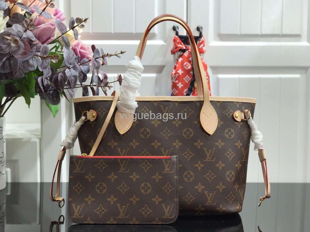 LV M41245 Louis Vuitton N41362  Neverfull PM Monogram Bag Red - Voguebags