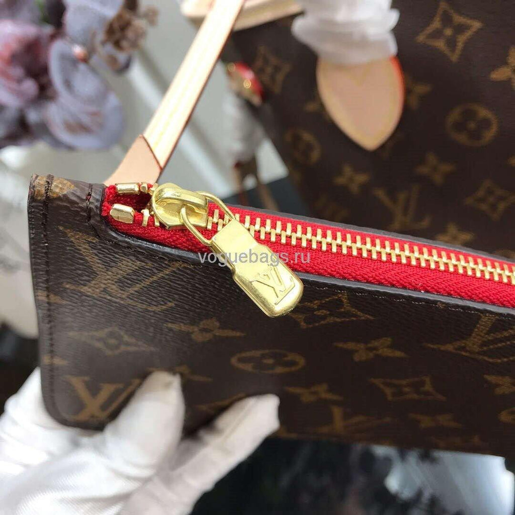 LV M41245 Louis Vuitton N41362  Neverfull PM Monogram Bag Red - Voguebags