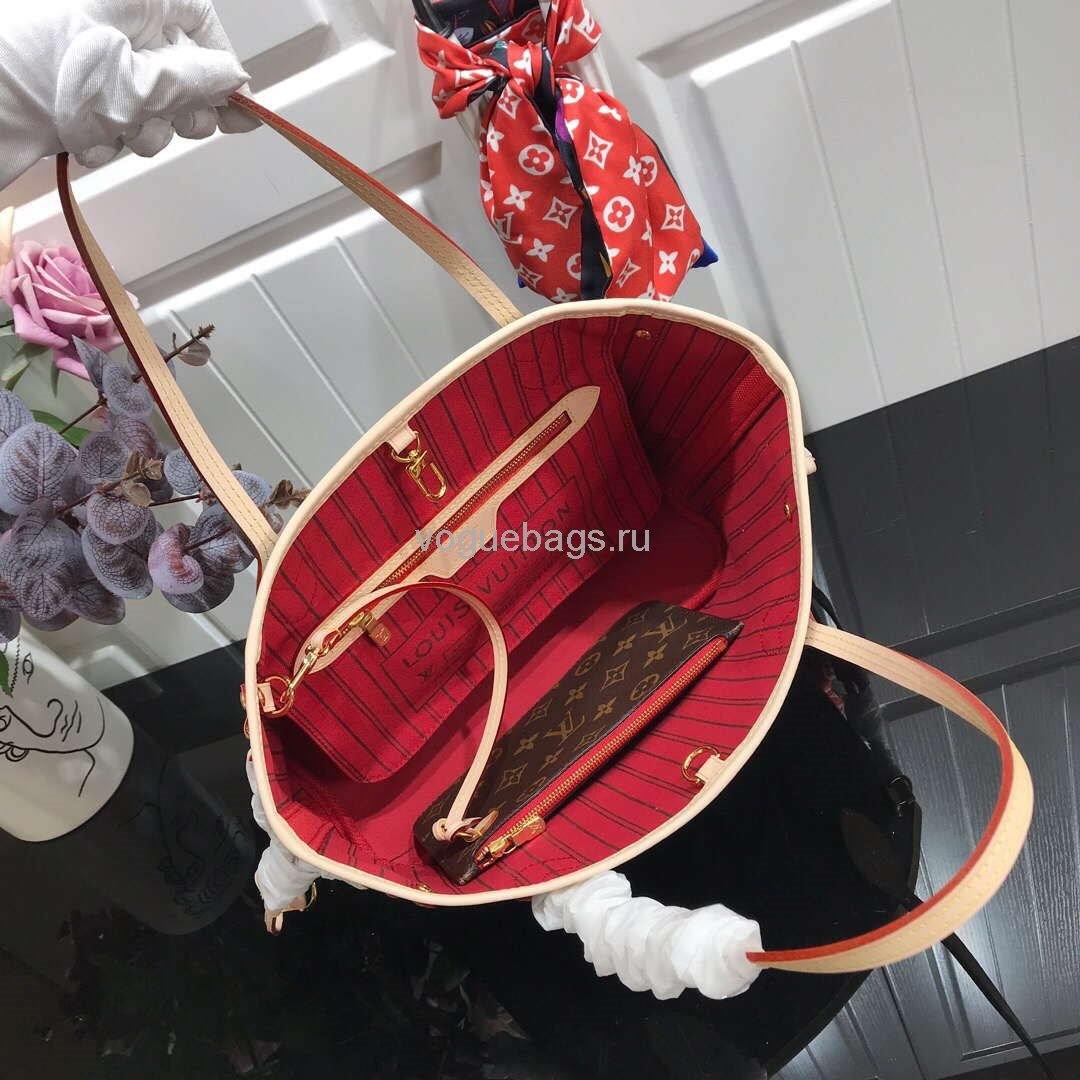 LV M41245 Louis Vuitton N41362  Neverfull PM Monogram Bag Red - Voguebags