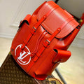 LV M41379 Louis Vuitton LV x Supreme Backpack Orange - Default Title - View 1