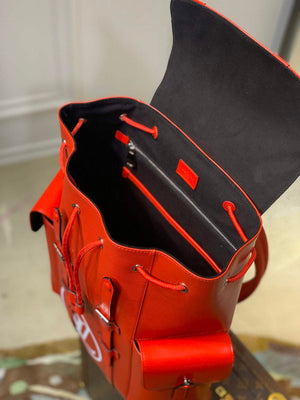 LV M41379 Louis Vuitton LV x Supreme Backpack Orange - Default Title - View 8