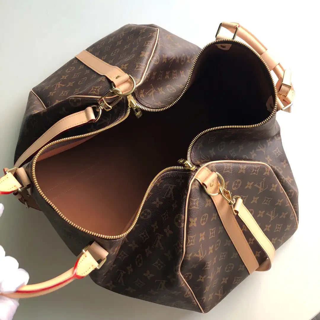 LV M41414  Louis Vuitton Keepall Bandouliere 55 Travel Bag Monogram