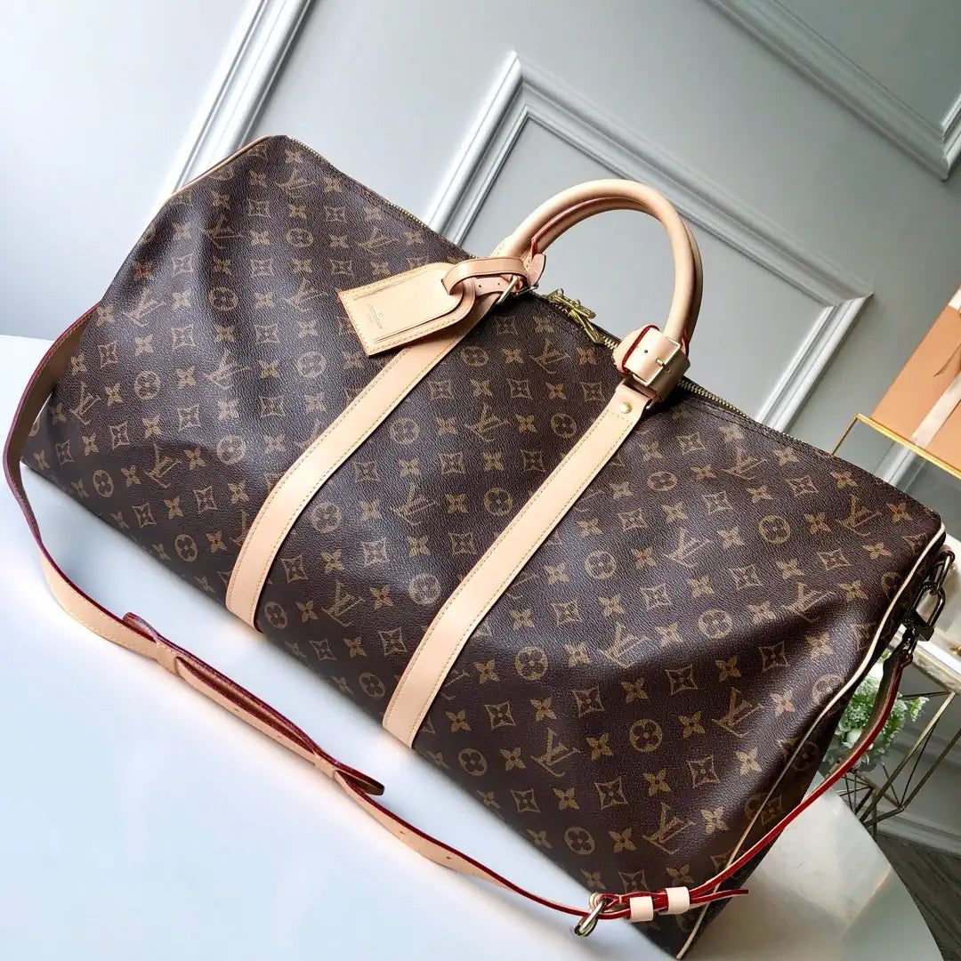 LV M41416 Louis Vuitton Keepall Bandouliere 50 Travel Bag Monogram