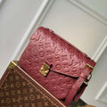 LV M41487 Louis Vuitton Pochette M¨¦tis Handbag Wine Red - Default Title - View 1