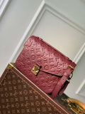 LV M41487 Louis Vuitton Pochette M¨¦tis Handbag Wine Red