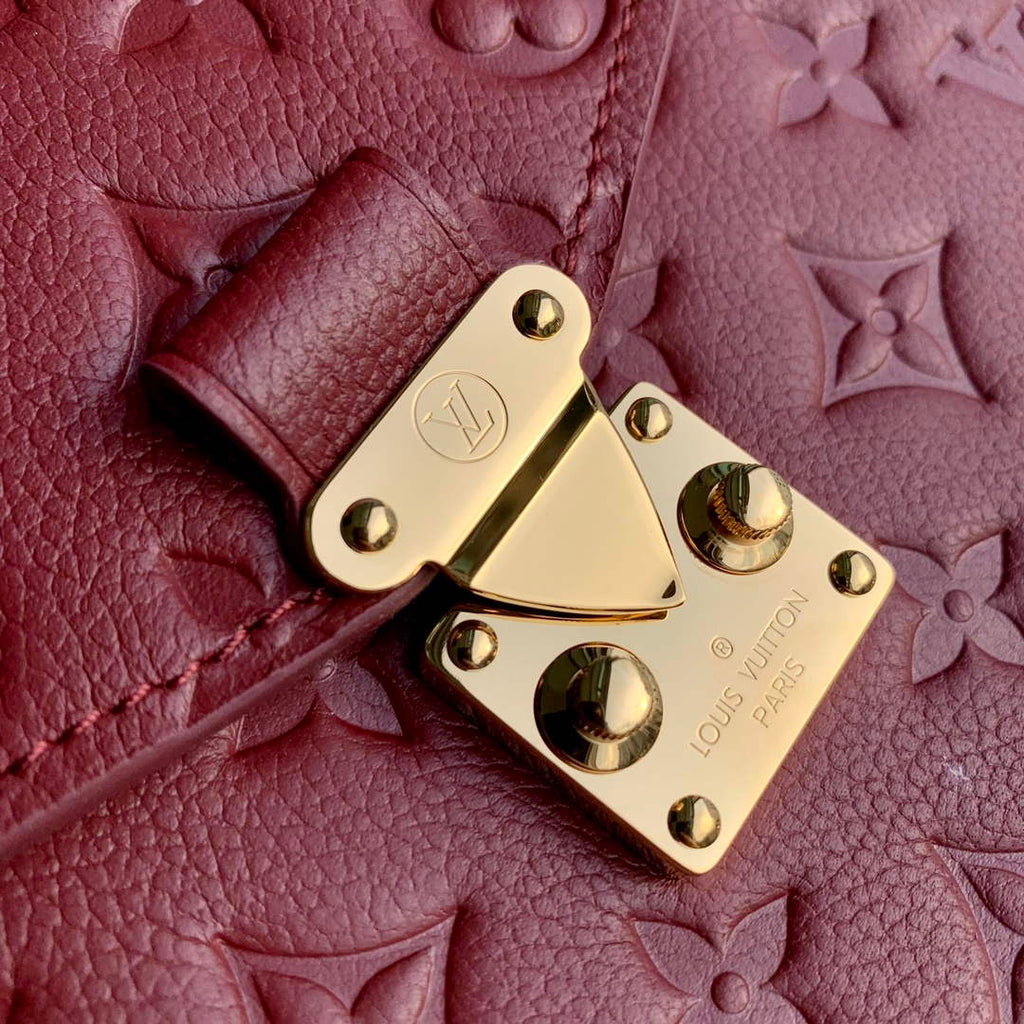LV M41487 Louis Vuitton Pochette M¨¦tis Handbag Wine Red