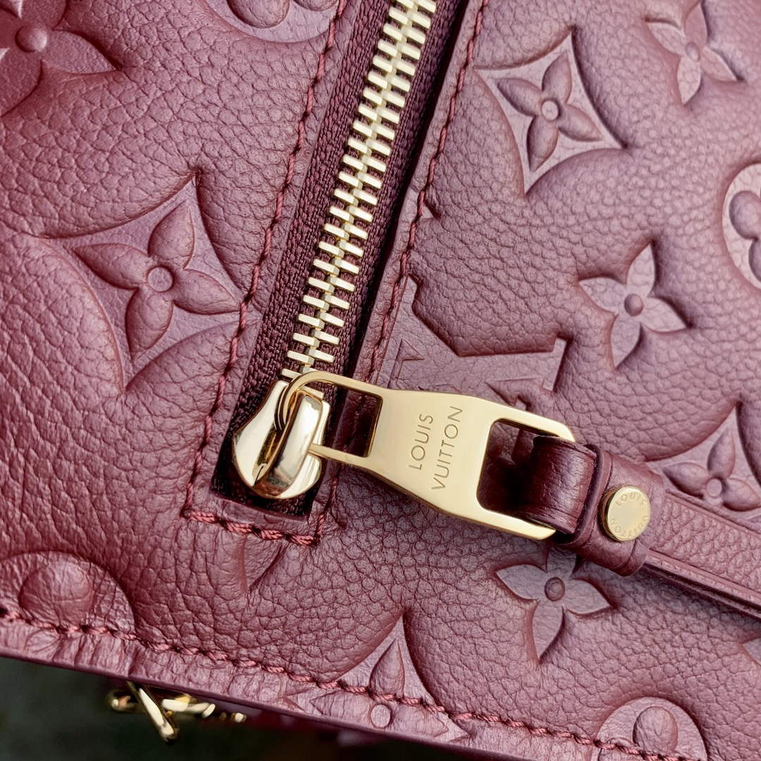 LV M41487 Louis Vuitton Pochette M¨¦tis Handbag Wine Red