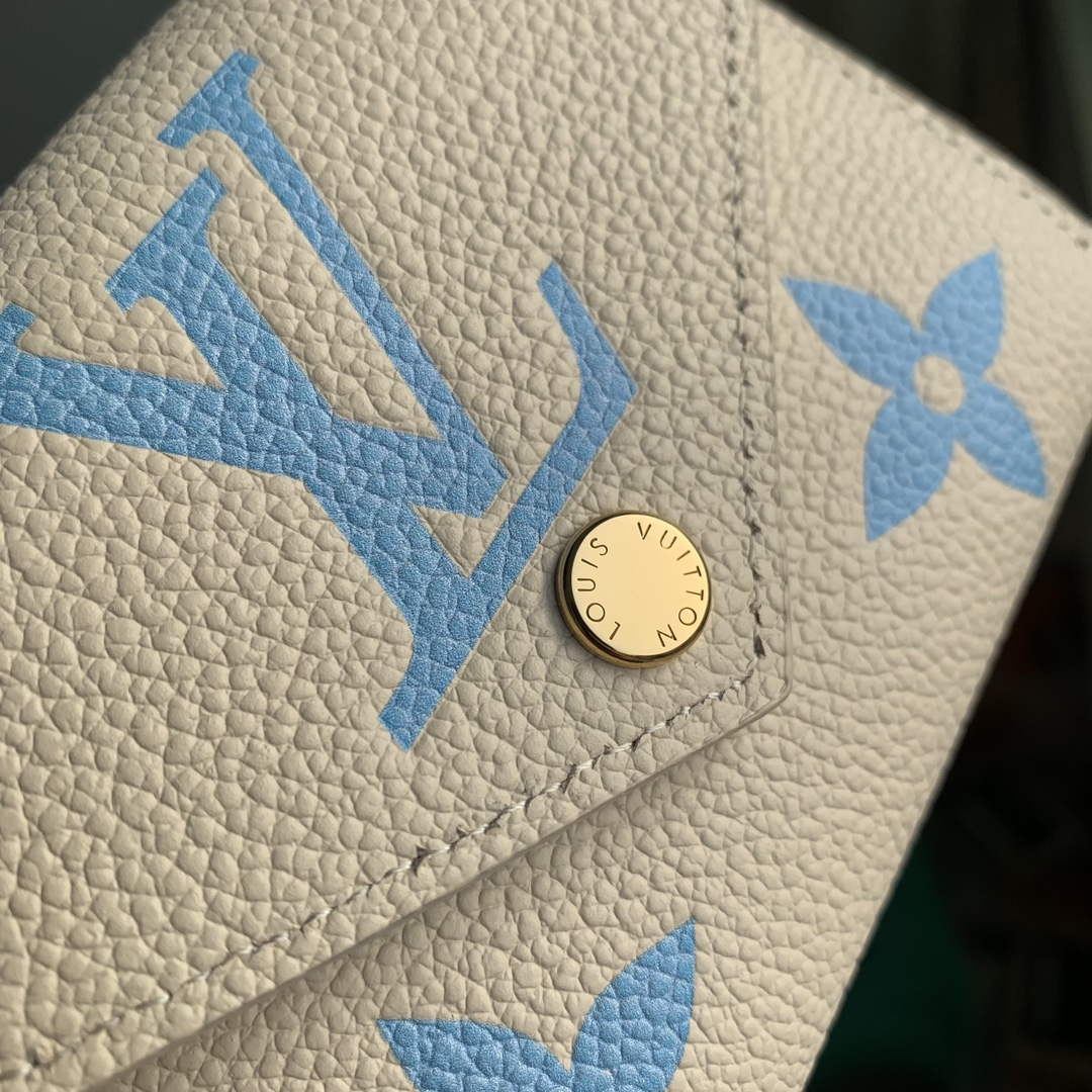 LV M41938 Louis Vuitton Victorine Wallet Blue