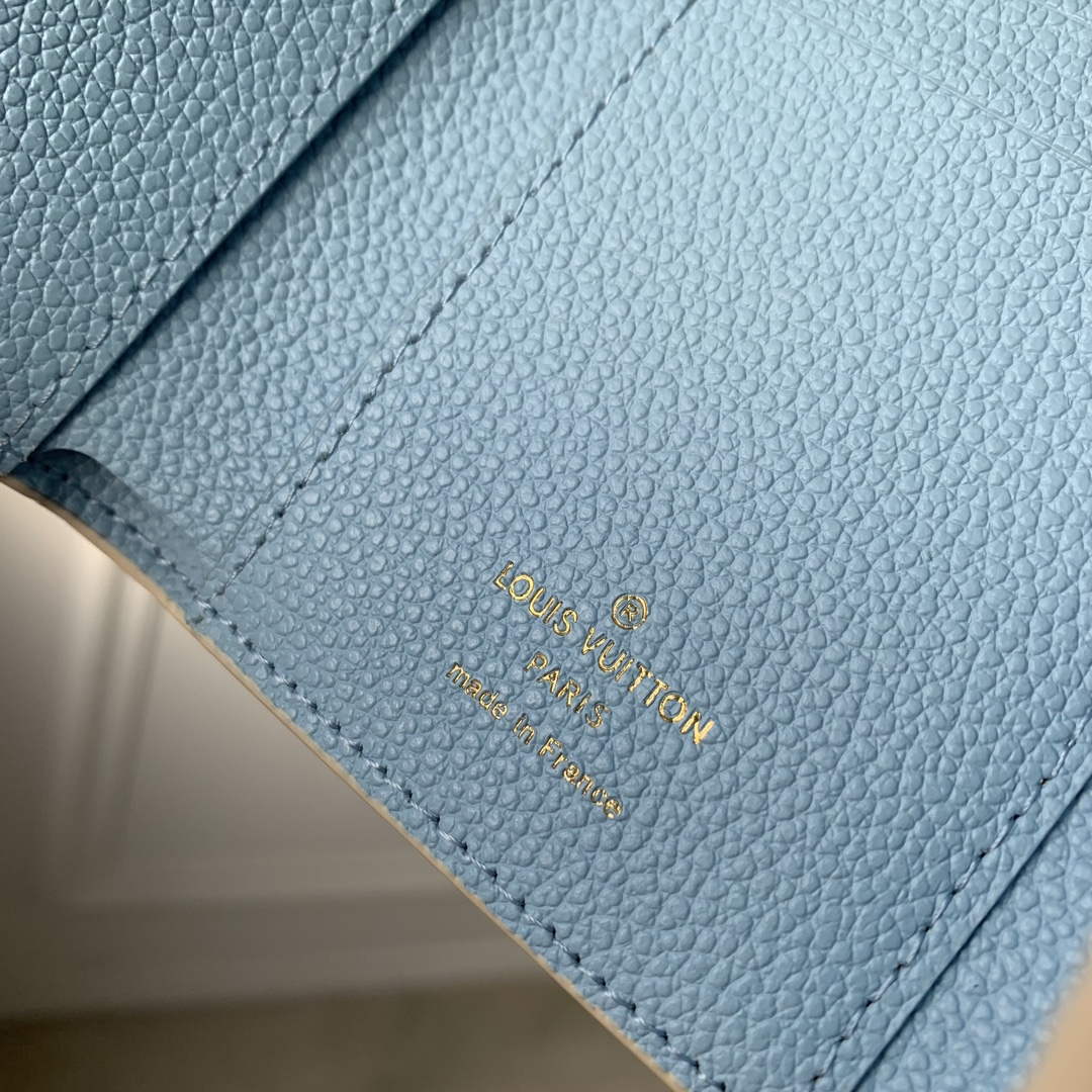 LV M41938 Louis Vuitton Victorine Wallet Blue