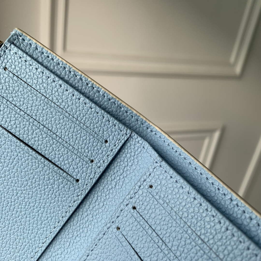 LV M41938 Louis Vuitton Victorine Wallet Blue