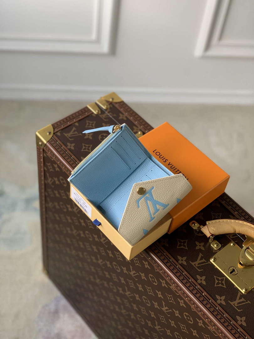 LV M41938 Louis Vuitton Victorine Wallet Blue