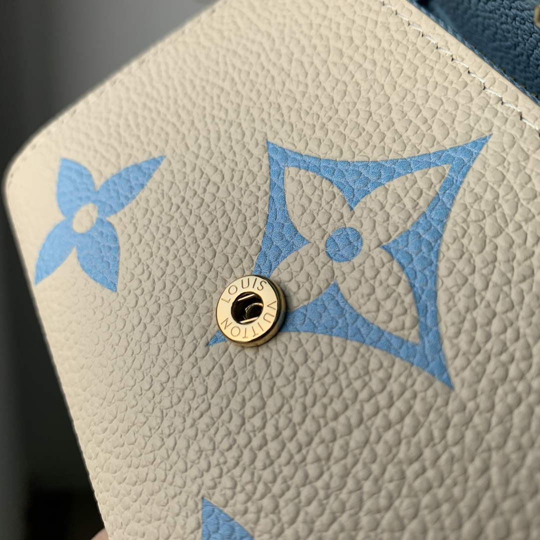 LV M41938 Louis Vuitton Victorine Wallet Blue