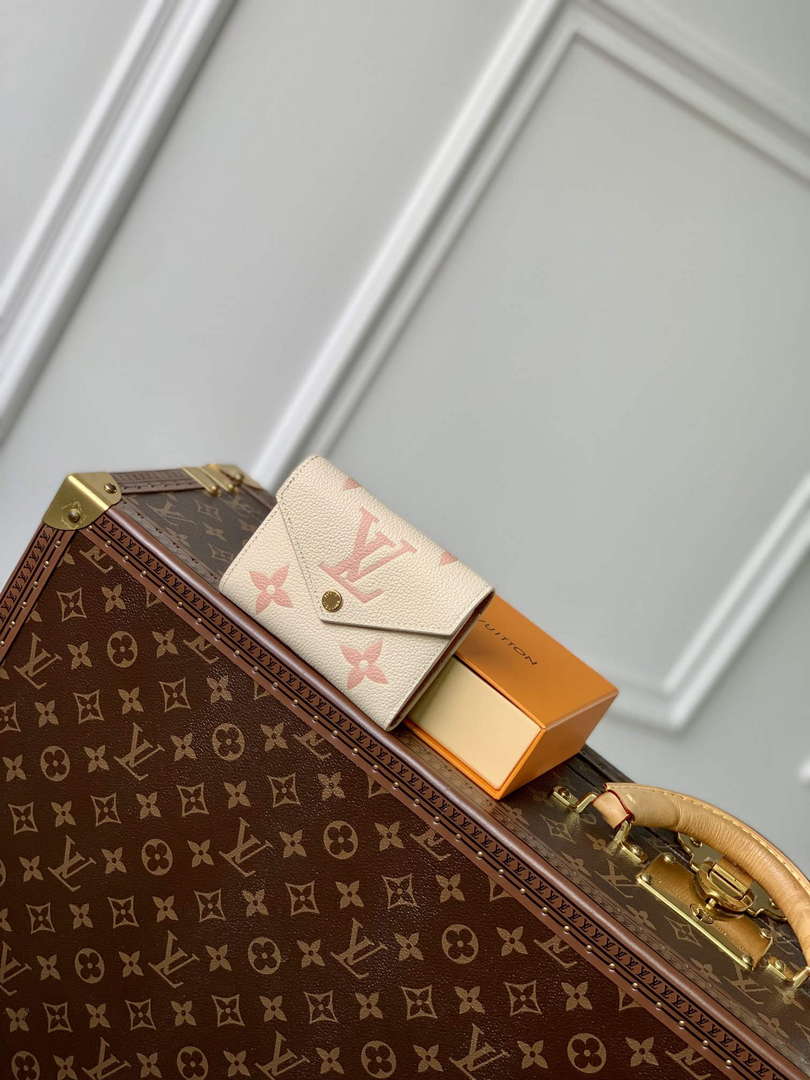 LV M41938 Louis Vuitton Victorine Wallet Pink - Default Title - View 1