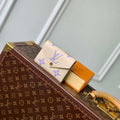 LV M41938 Louis Vuitton Victorine Wallet Taro Purple - Default Title - View 1