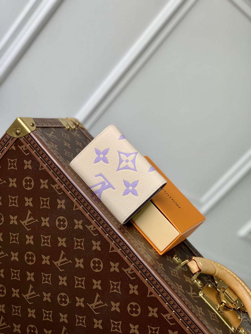LV M41938 Louis Vuitton Victorine Wallet Taro Purple