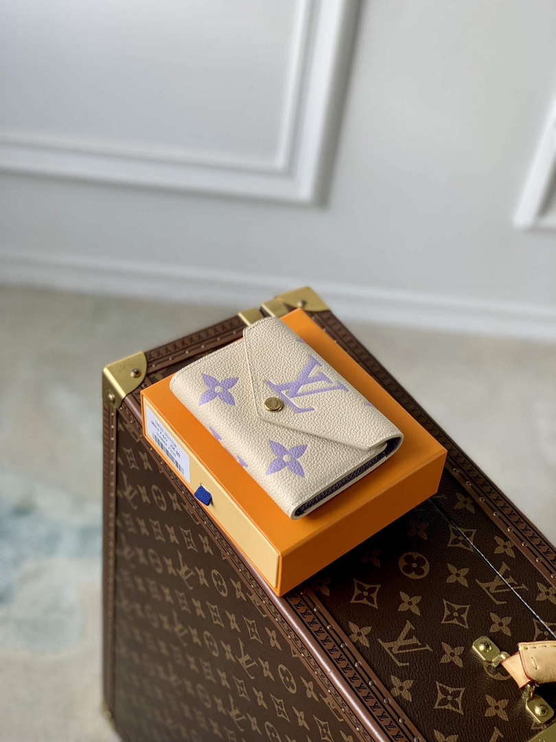 LV M41938 Louis Vuitton Victorine Wallet Taro Purple