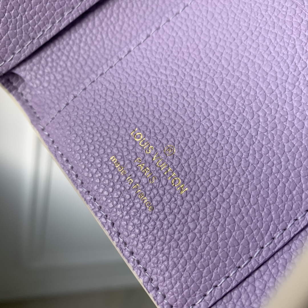 LV M41938 Louis Vuitton Victorine Wallet Taro Purple