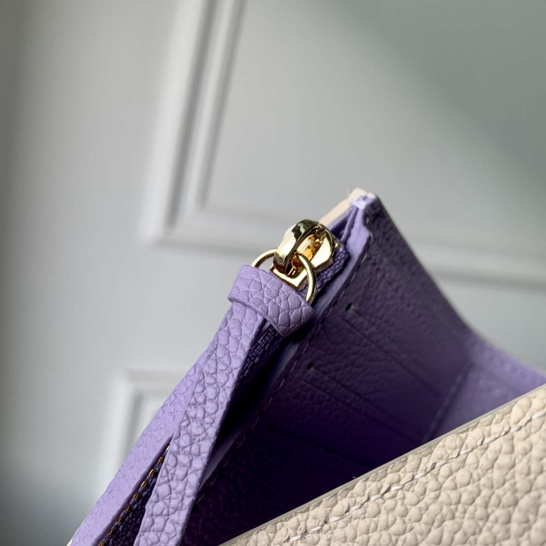 LV M41938 Louis Vuitton Victorine Wallet Taro Purple
