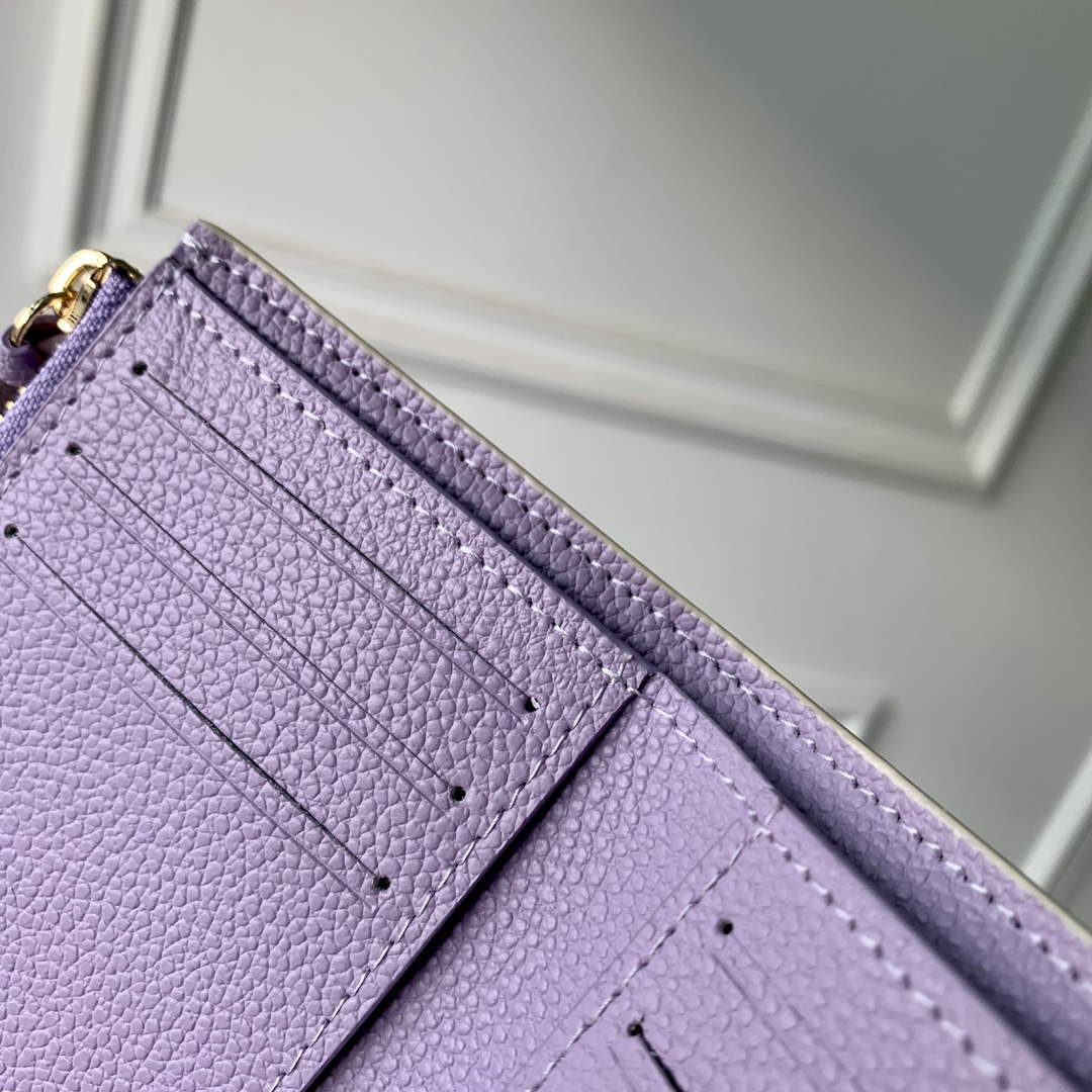 LV M41938 Louis Vuitton Victorine Wallet Taro Purple
