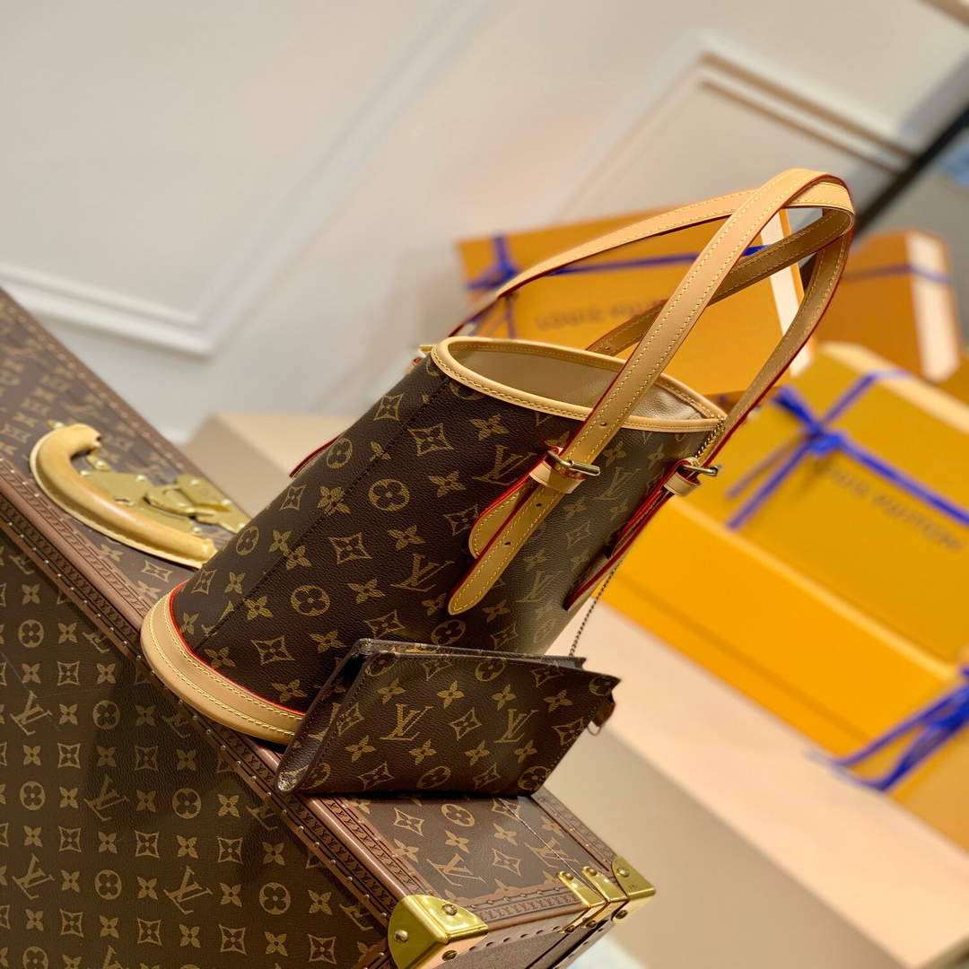LV M41994 Louis Vuitton Vintage Monogram Canvas Bucket Bag - Default Title - View 2
