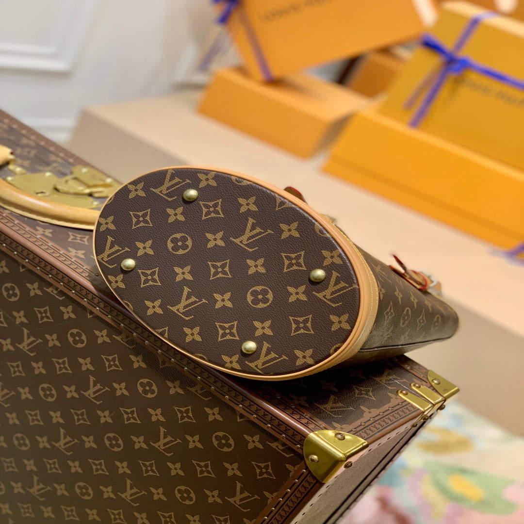 LV M41994 Louis Vuitton Vintage Monogram Canvas Bucket Bag - Default Title - View 3