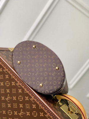 LV M42238 Louis Vuitton Bucket PM Tote Bag Brown - Default Title - View 3