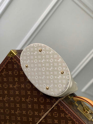 LV M42238 Louis Vuitton Bucket PM Tote Bag White - Default Title - View 3