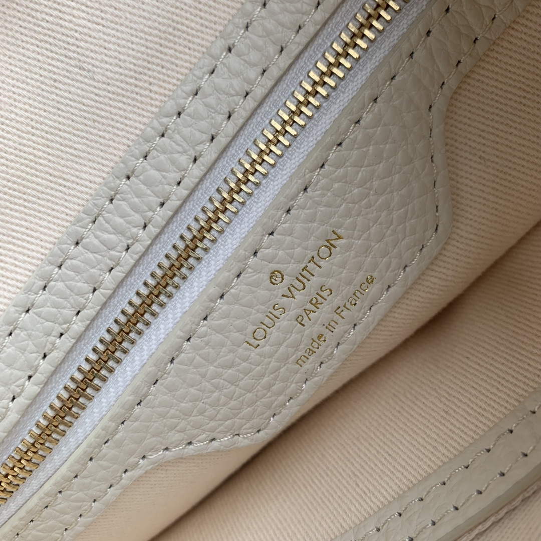 LV M42238 Louis Vuitton Bucket PM Tote Bag White - Default Title - View 5