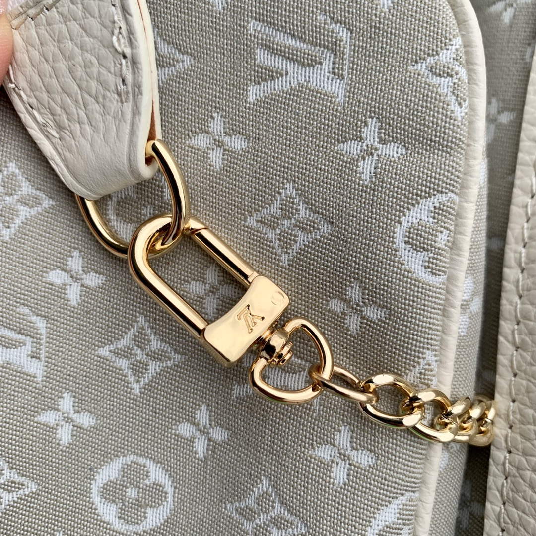 LV M42238 Louis Vuitton Bucket PM Tote Bag White - Default Title - View 8