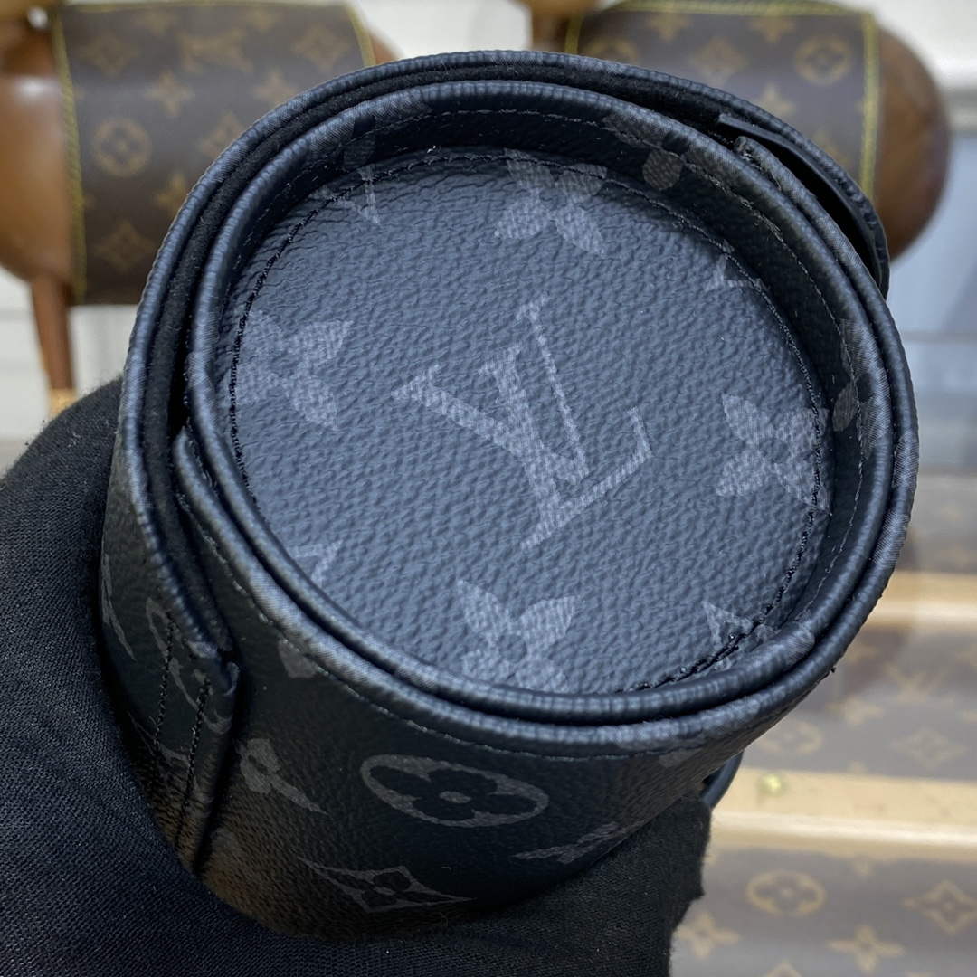 LV M43385 Louis Vuitton 3 Watch Case Monogram Eclipse - Default Title - View 5