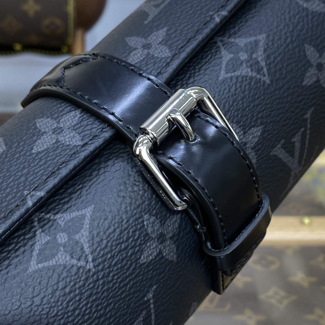 LV M43385 Louis Vuitton 3 Watch Case Monogram Eclipse - Default Title - View 6