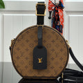 LV M43514 Louis Vuitton Petite Boite Chapeau Monogram Reverse Canvas Bag - luxibagsmall