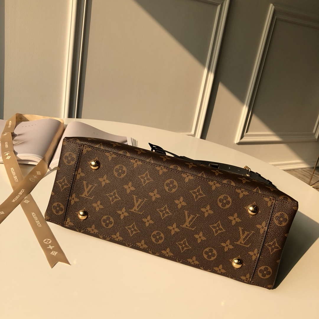 LV M43550 Louis Vuitton Flower Tote Monogram Black - Default Title - View 3