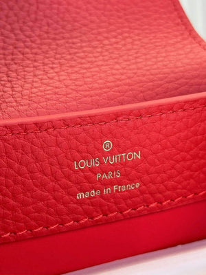 LV M43935 Louis Vuitton Capucines Mini Handbag Taurillon Red - Default Title - View 8