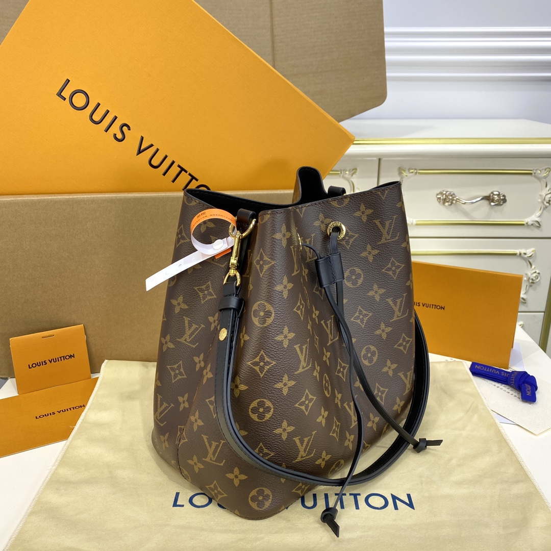 LV M44020 Louis Vuitton N¨¦ONO¨¦ MM Bag Monogram Black - Default Title - View 2