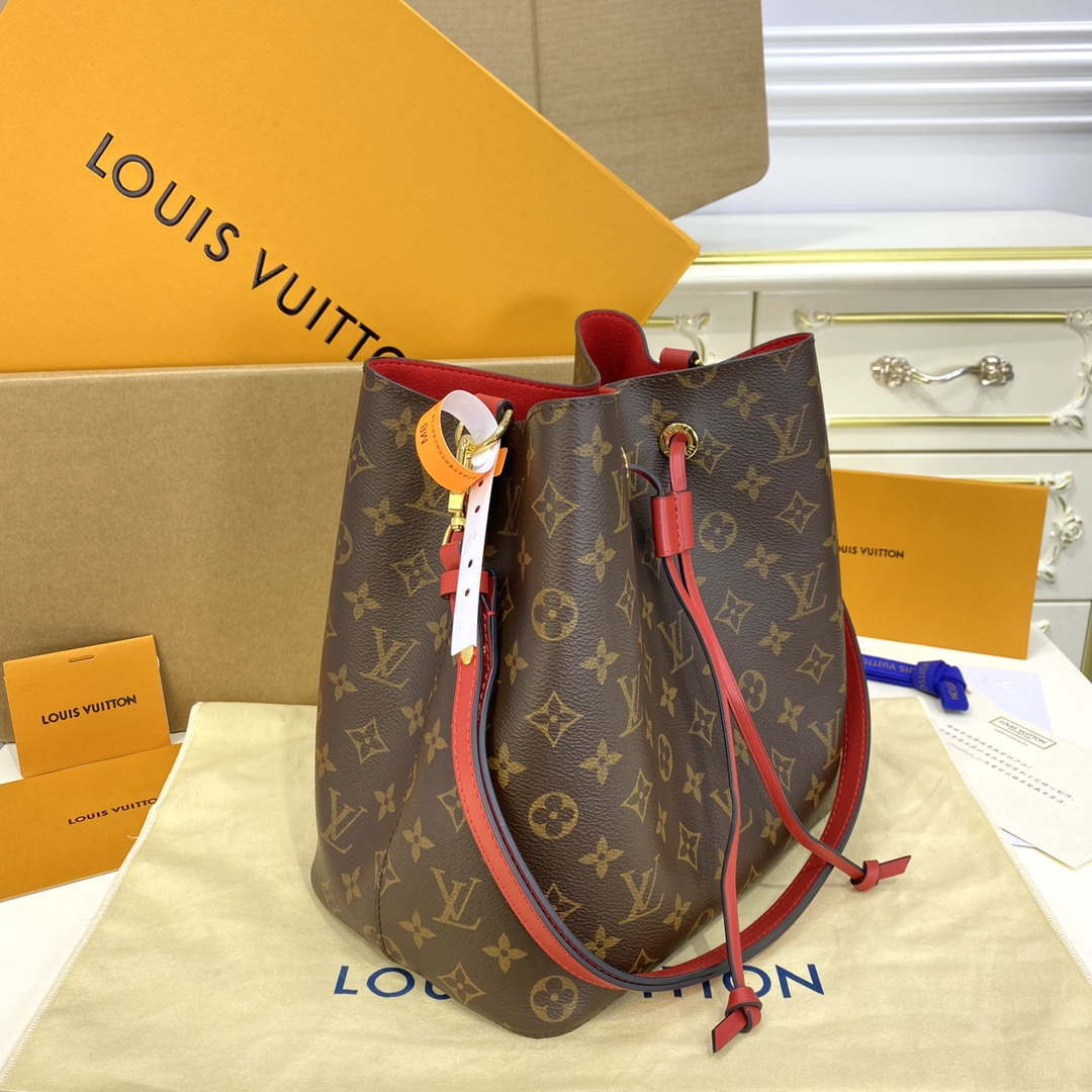 LV M44021 Louis Vuitton N¨¦ONO¨¦ MM Bag Monogram Red
