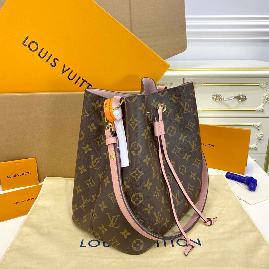 LV M44022 Louis Vuitton MM N¨¦ONO¨¦ Bag Monogram Pink