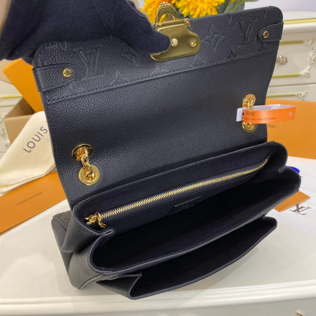 LV M44151 Louis Vuitton Vavin PM Shoulder Bag Black - Default Title - View 13