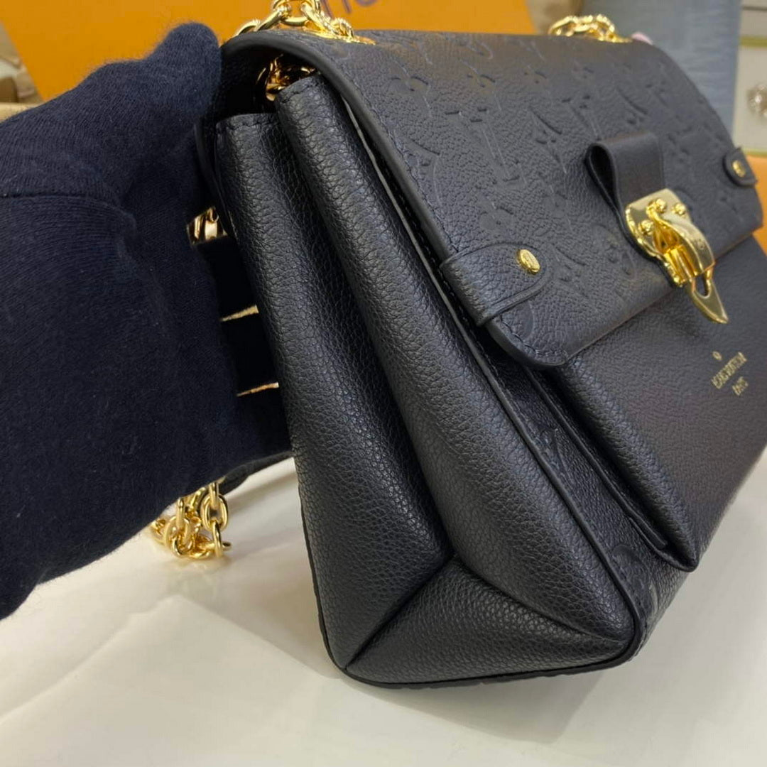 LV M44151 Louis Vuitton Vavin PM Shoulder Bag Black - Default Title - View 4