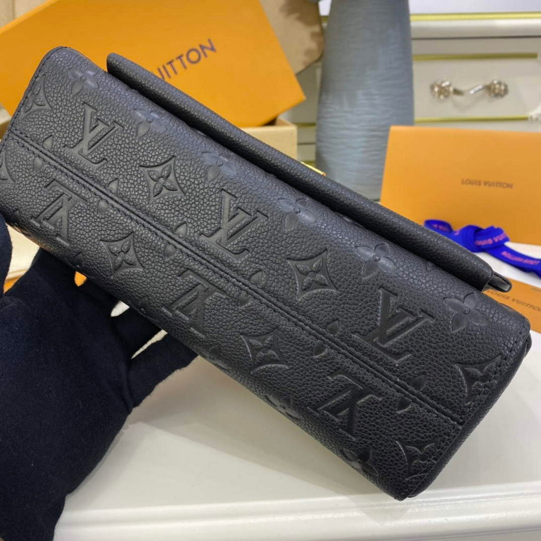 LV M44151 Louis Vuitton Vavin PM Shoulder Bag Black - Default Title - View 9
