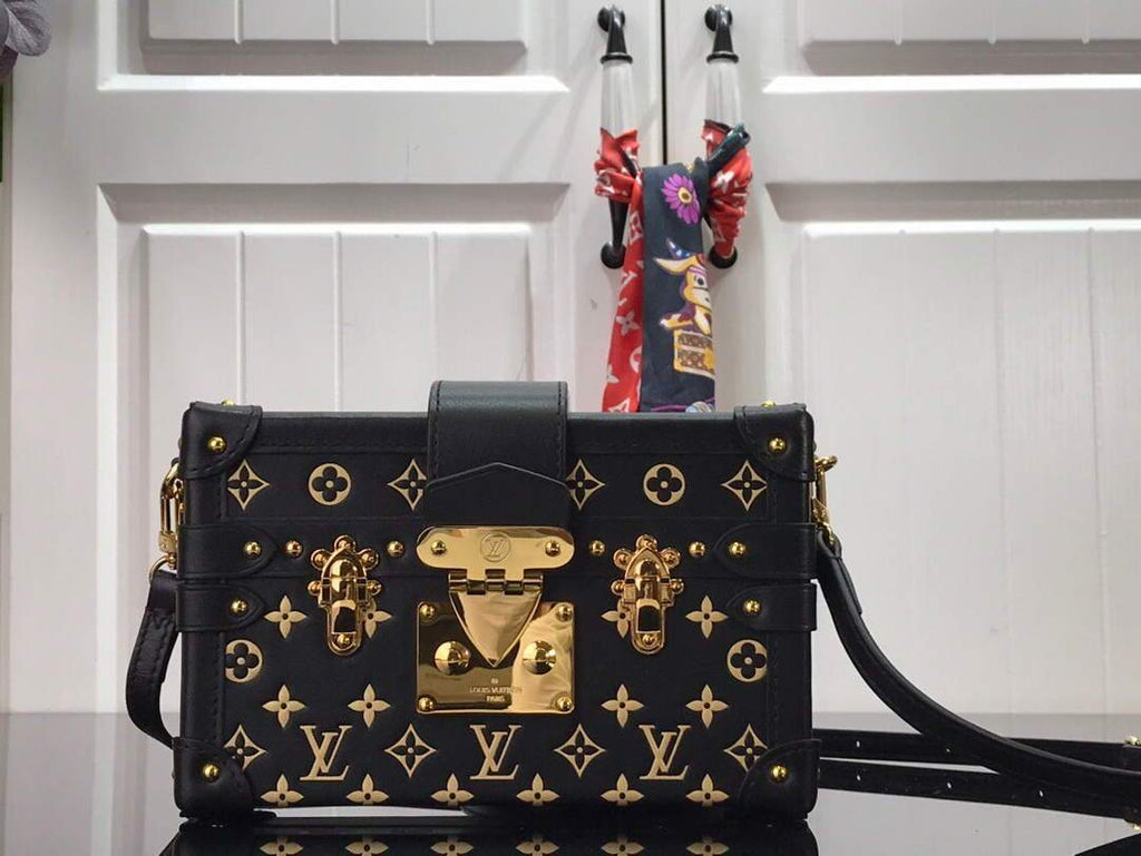 LV M44199 Louis Vuitton Petite Malle Monogram Black