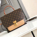 LV M44257 Louis Vuitton Marignan Messenger Top Handle Monogram M43960 Bag Apricot - Default Title - View 1