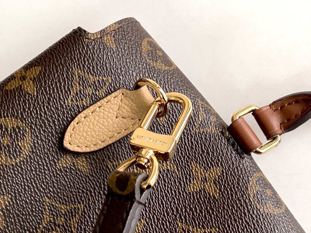 LV M44257 Louis Vuitton Marignan Messenger Top Handle Monogram M43960 Bag Apricot - Default Title - View 6