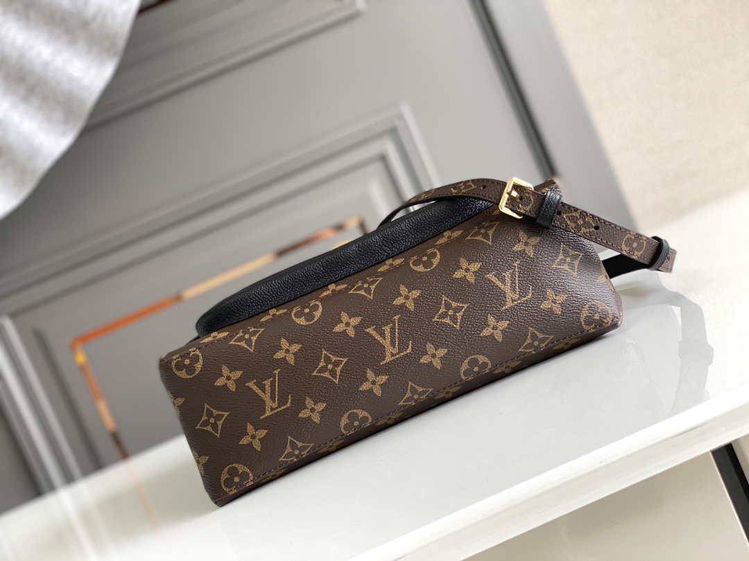 LV M44259 Louis Vuitton Marignan Messenger Top Handle Monogram M44257 Bag Black - Default Title - View 4