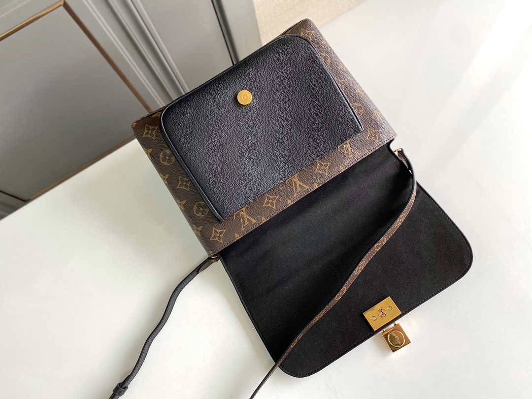 LV M44259 Louis Vuitton Marignan Messenger Top Handle Monogram M44257 Bag Black - Default Title - View 8