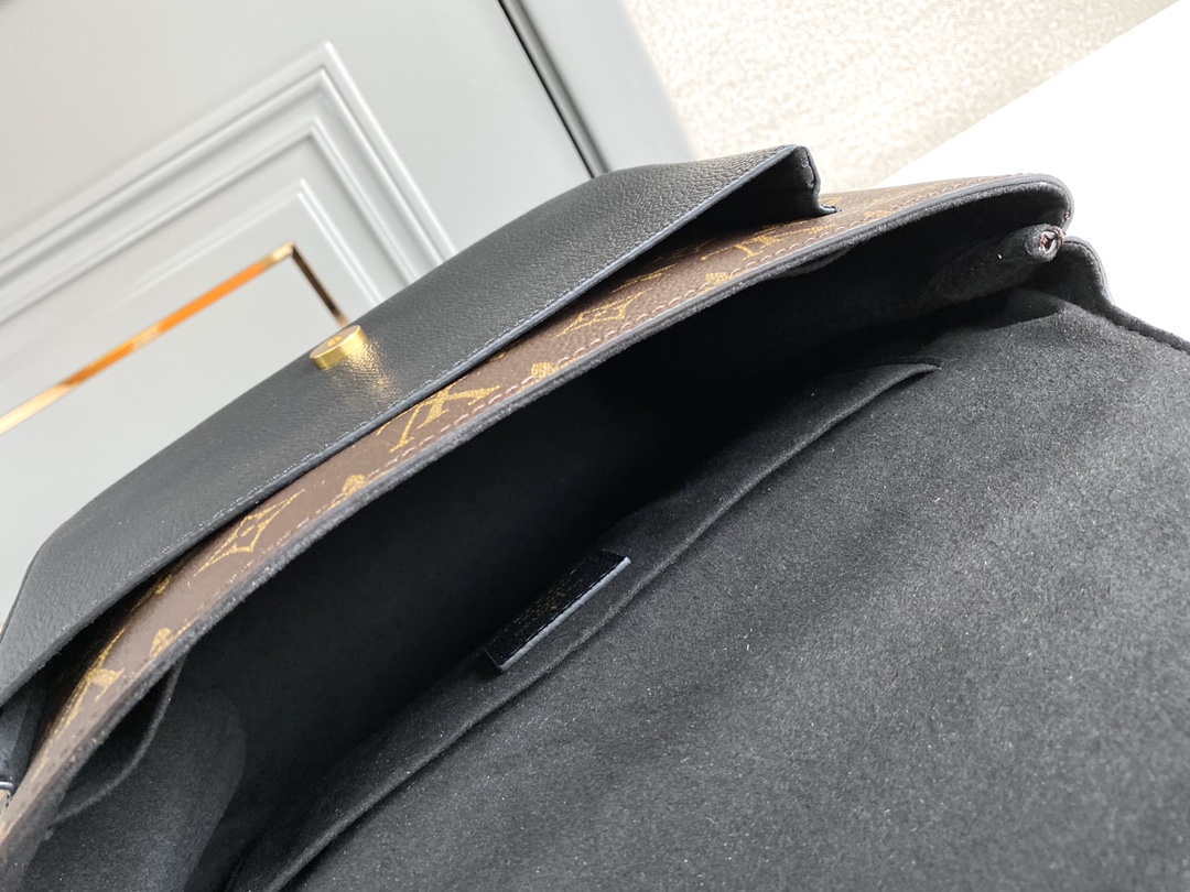 LV M44259 Louis Vuitton Marignan Messenger Top Handle Monogram M44257 Bag Black - Default Title - View 9
