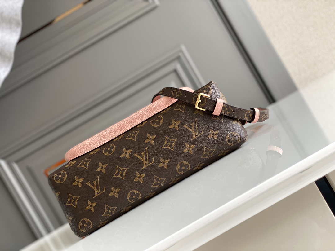 LV M44259 Louis Vuitton Marignan Messenger Top Handle Monogram M44286 Bag Pink - Default Title - View 4
