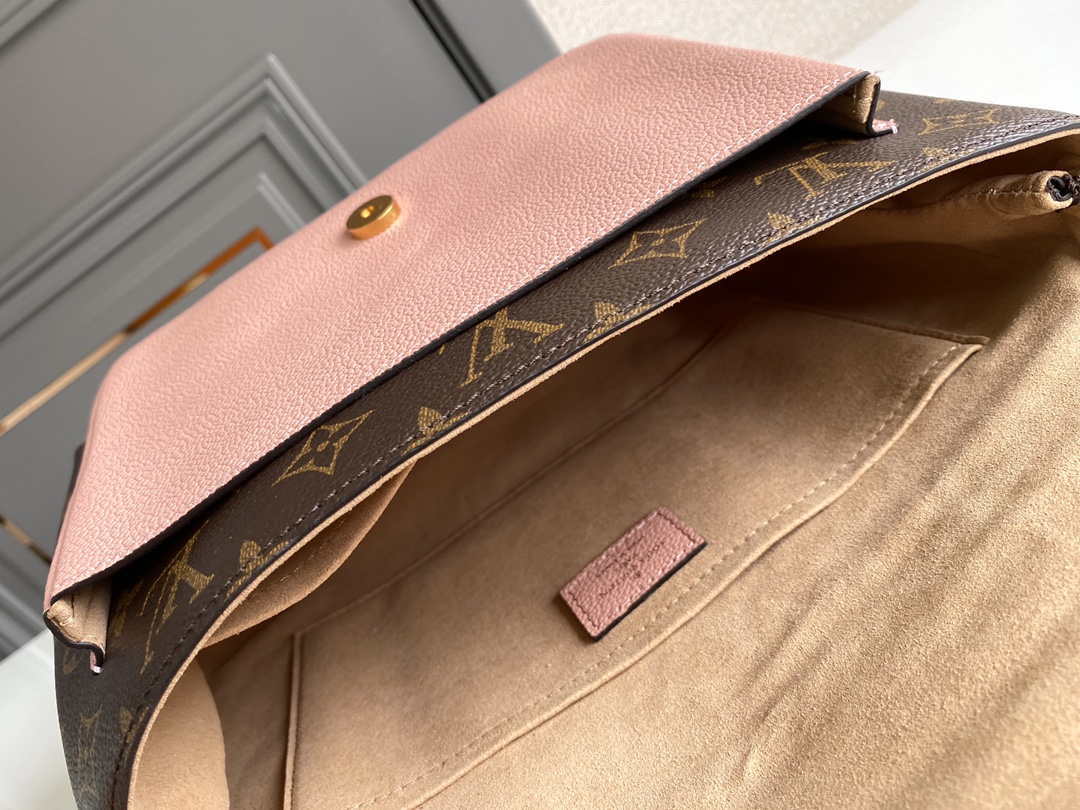 LV M44259 Louis Vuitton Marignan Messenger Top Handle Monogram M44286 Bag Pink - Default Title - View 8